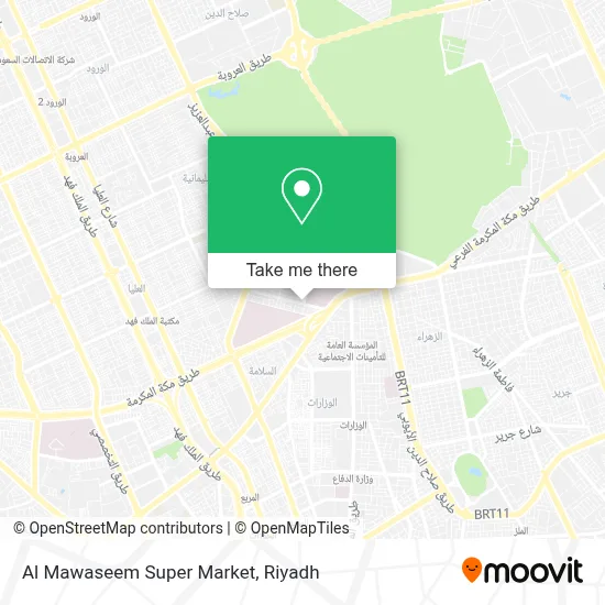 Al Mawaseem Super Market map
