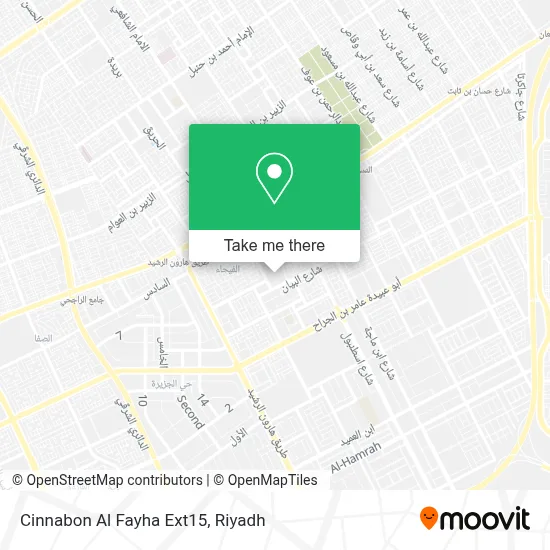 Cinnabon Al Fayha Ext15 map