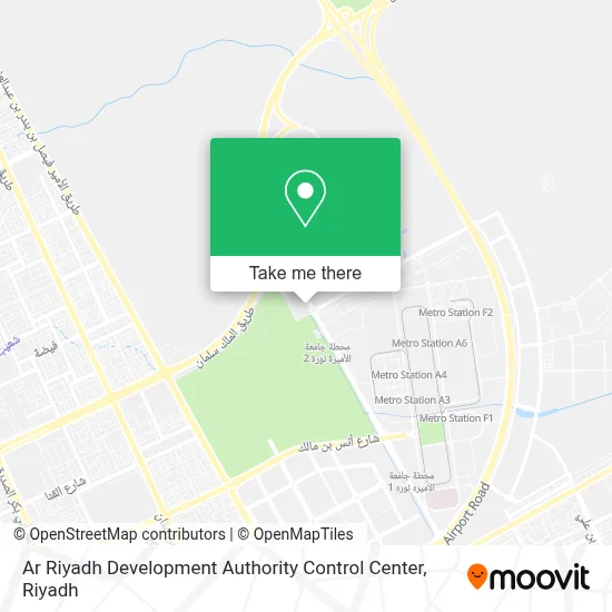 Ar Riyadh Development Authority Control Center map