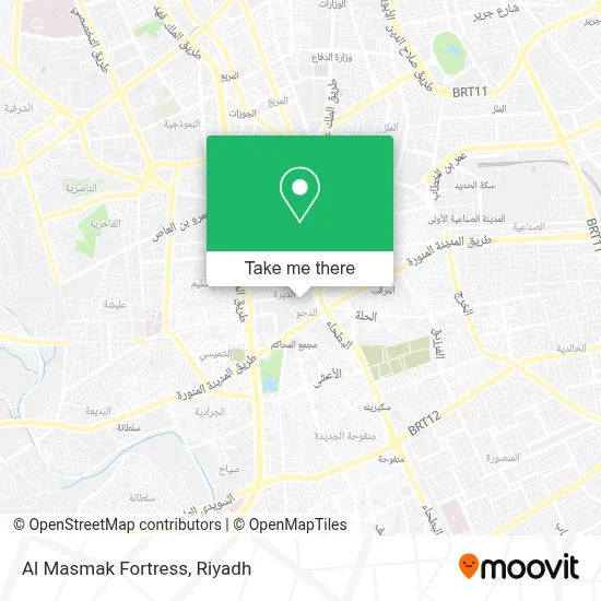 Al Masmak Fortress map