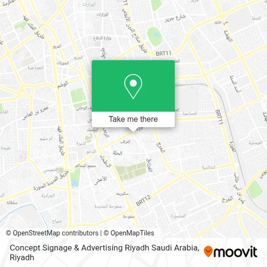 Concept Signage & Advertising Riyadh Saudi Arabia map