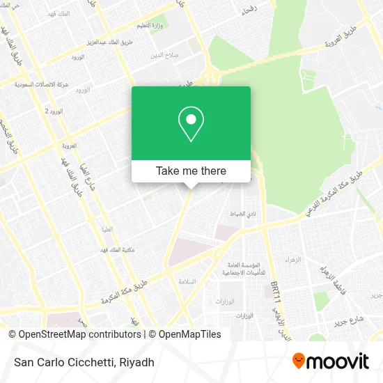 San Carlo Cicchetti map