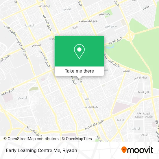 Early Learning Centre Me map