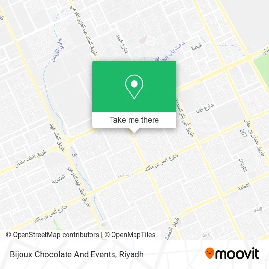 Bijoux Chocolate And Events map