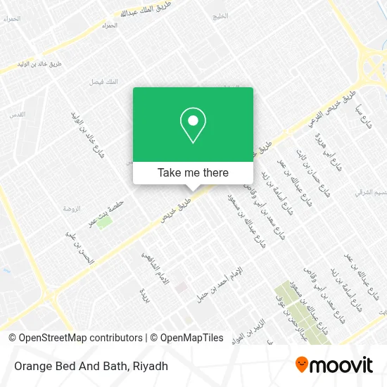 Orange Bed And Bath map