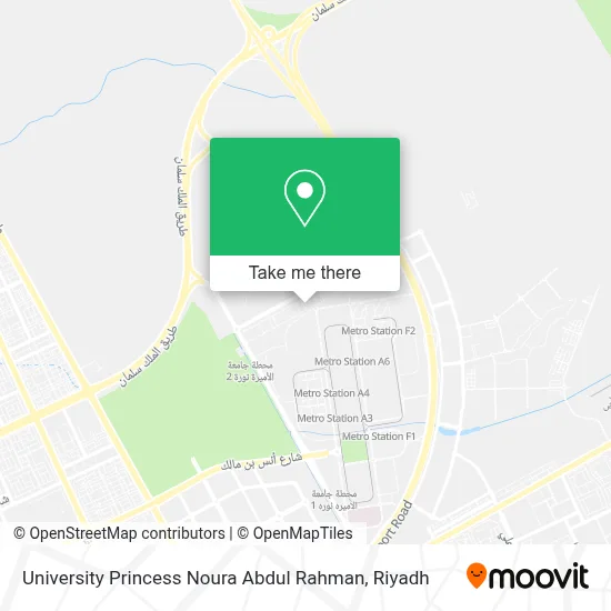 University Princess Noura Abdul Rahman map