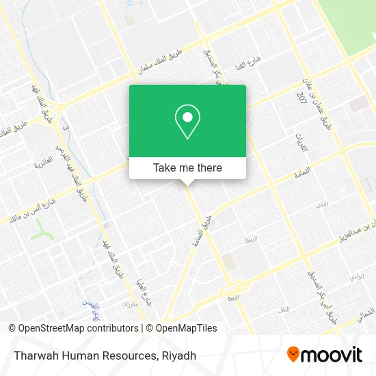 Tharwah Human Resources map