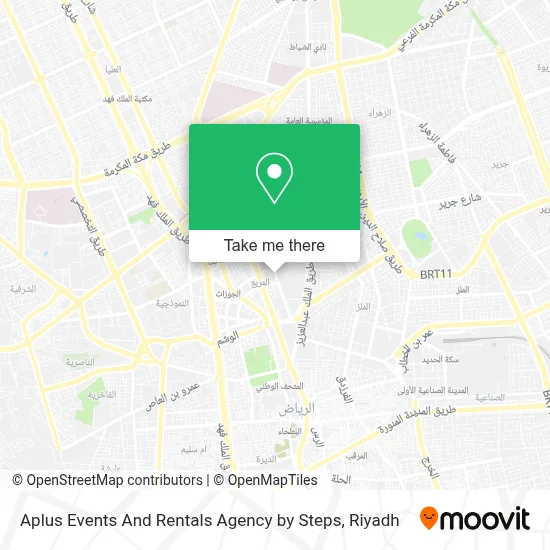 Aplus Events And Rentals Agency by Steps map
