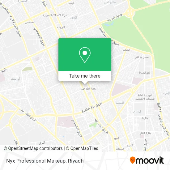 Nyx Professional Makeup map