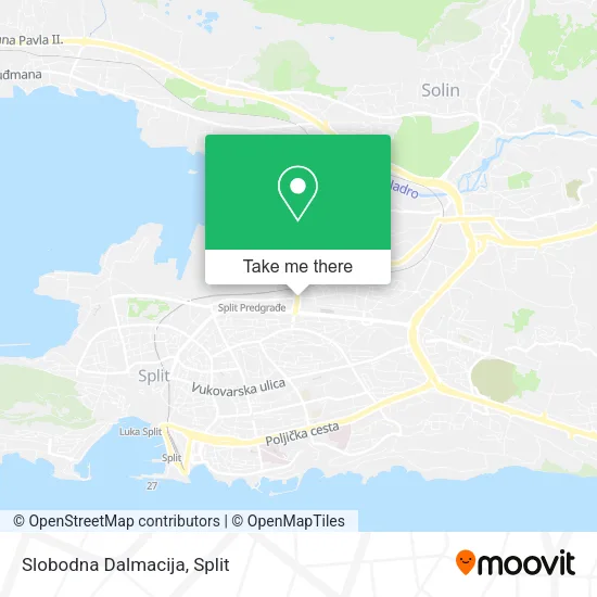 Slobodna Dalmacija map