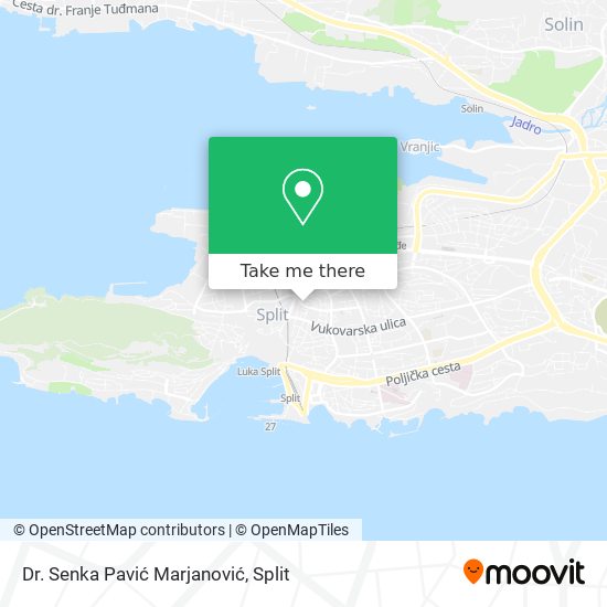 Dr. Senka Pavić Marjanović map
