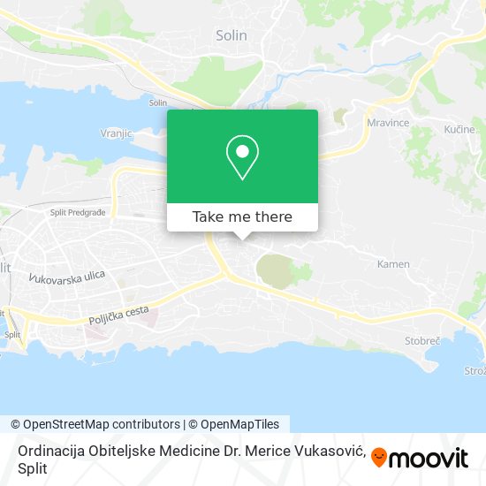 Ordinacija Obiteljske Medicine Dr. Merice Vukasović map