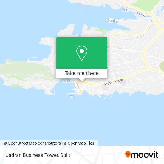 Jadran Business Tower map