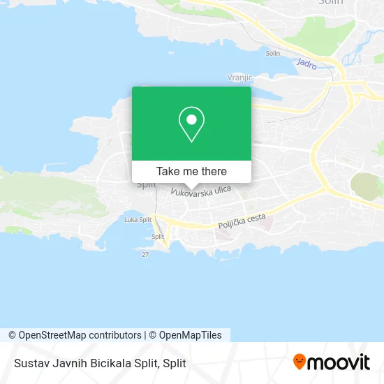 Sustav Javnih Bicikala Split map