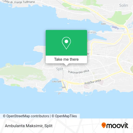 Ambulanta Maksimir map