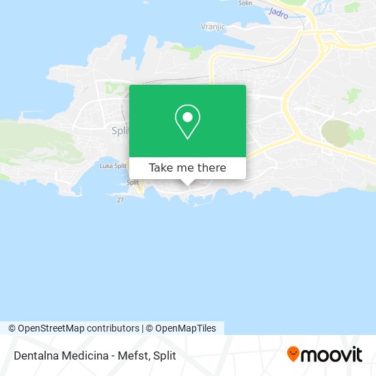 Dentalna Medicina - Mefst map