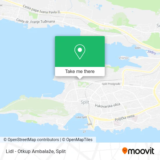 Lidl - Otkup Ambalaže map