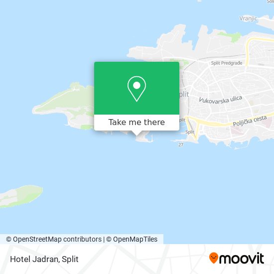 Hotel Jadran map