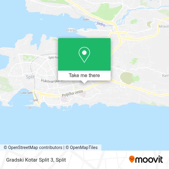 Gradski Kotar Split 3 map