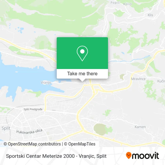Sportski Centar Meterize 2000 - Vranjic map