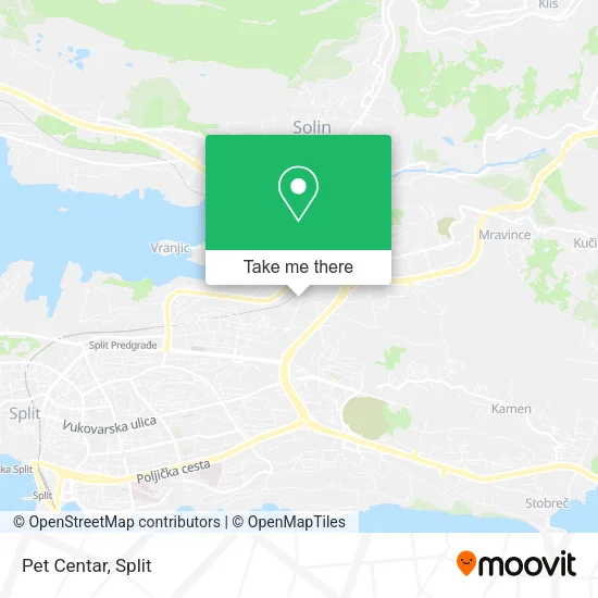 Pet Centar map
