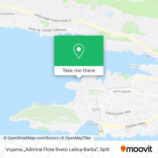 Vojarna „Admiral Flote Sveto Letica-Barba” map