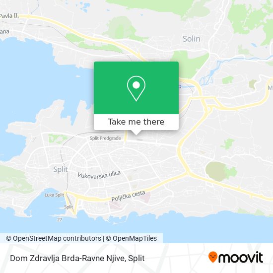 Dom Zdravlja Brda-Ravne Njive map