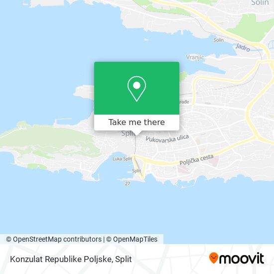 Konzulat Republike Poljske map