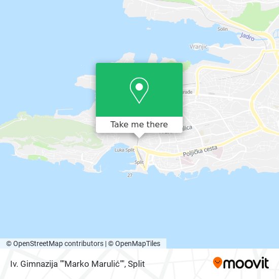 Iv. Gimnazija ""Marko Marulić"" map
