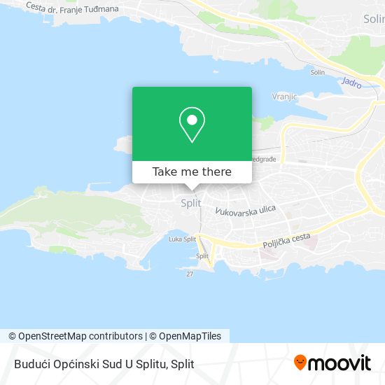 Budući Općinski Sud U Splitu map