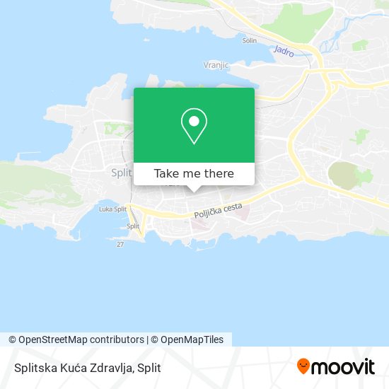 Splitska Kuća Zdravlja map