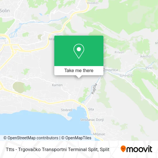Ttts - Trgovačko Transportni Terminal Split map