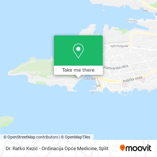 Dr. Ratko Kezić - Ordinacija Opće Medicine map