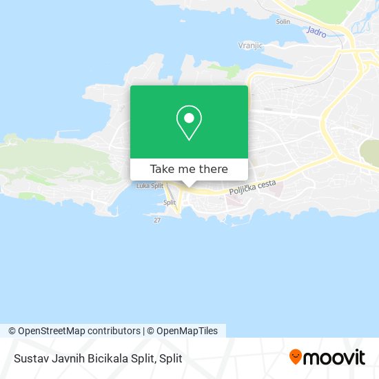 Sustav Javnih Bicikala Split map