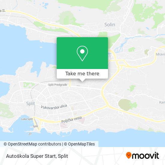 Autoškola Super Start map