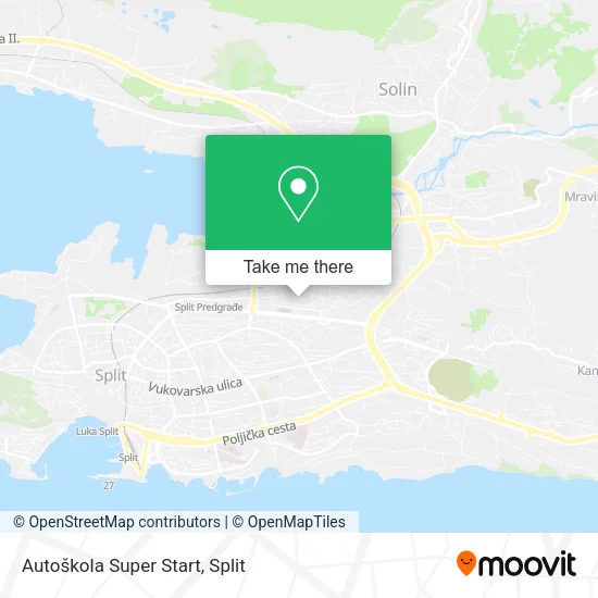 Autoškola Super Start map