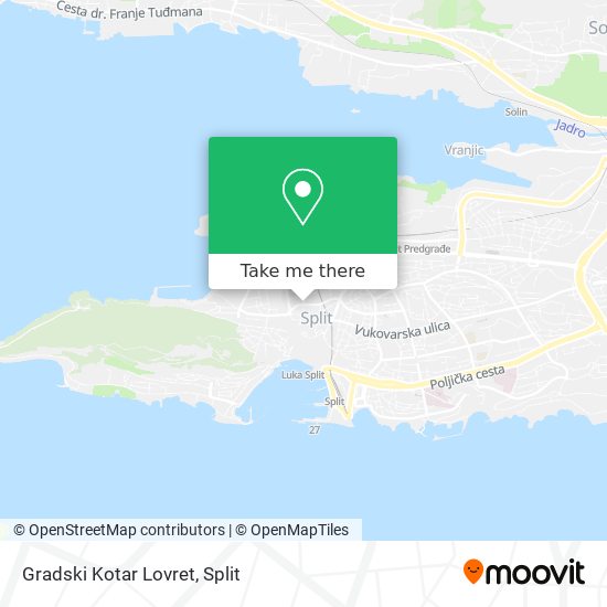 Gradski Kotar Lovret map