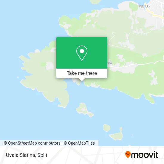 Uvala Slatina map