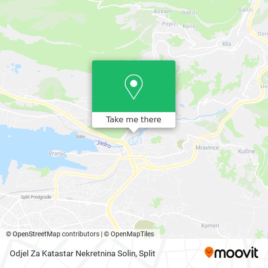 Odjel Za Katastar Nekretnina Solin map