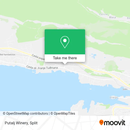 Putalj Winery map