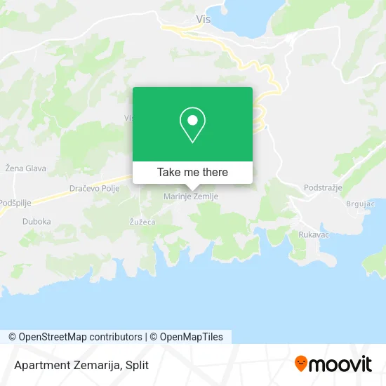 Apartment Zemarija map