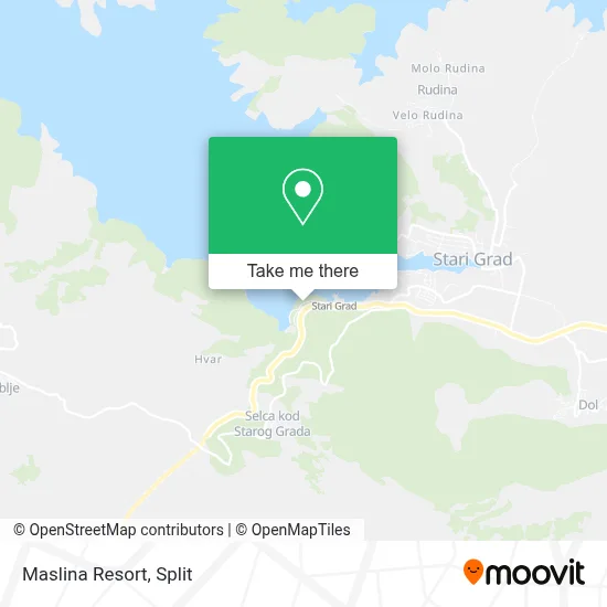 Maslina Resort map