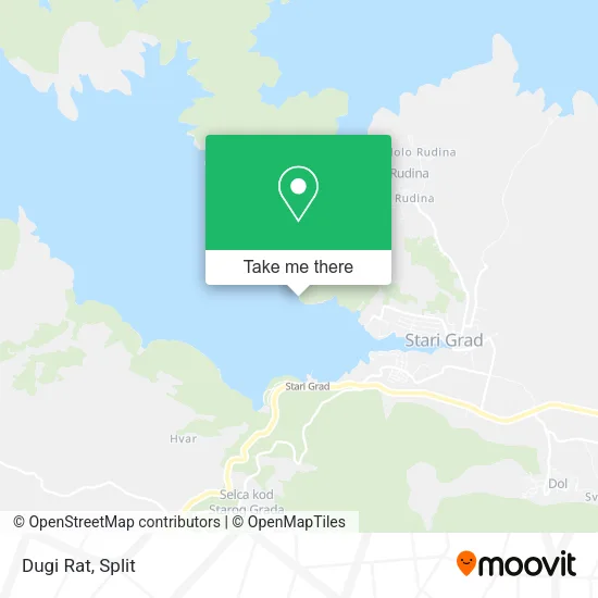 Dugi Rat map