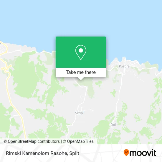 Rimski Kamenolom Rasohe map