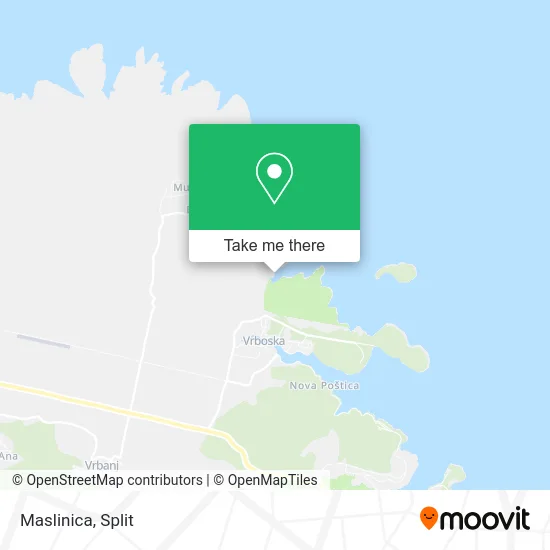 Maslinica map