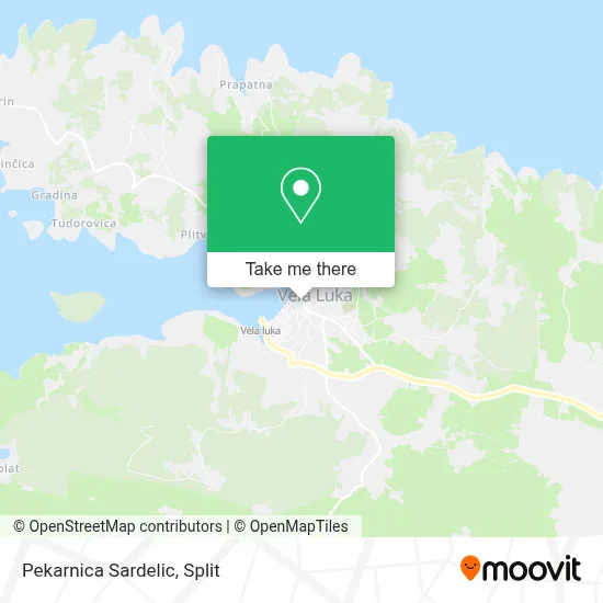 Pekarnica Sardelic map