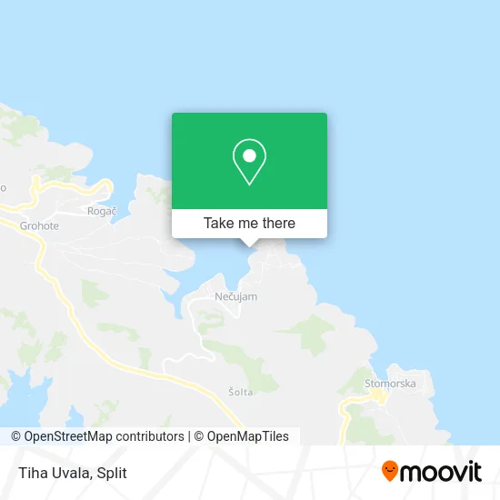Tiha Uvala map