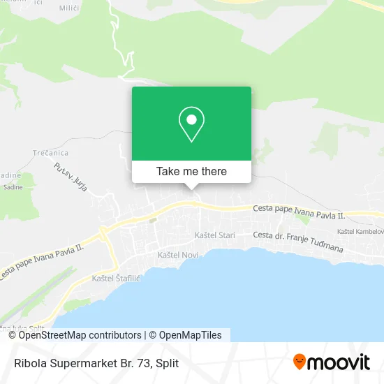 Ribola Supermarket Br. 73 map