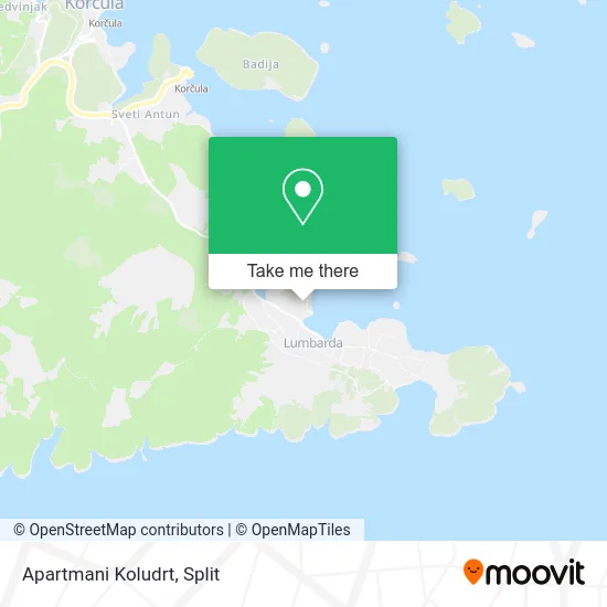 Apartmani Koludrt map