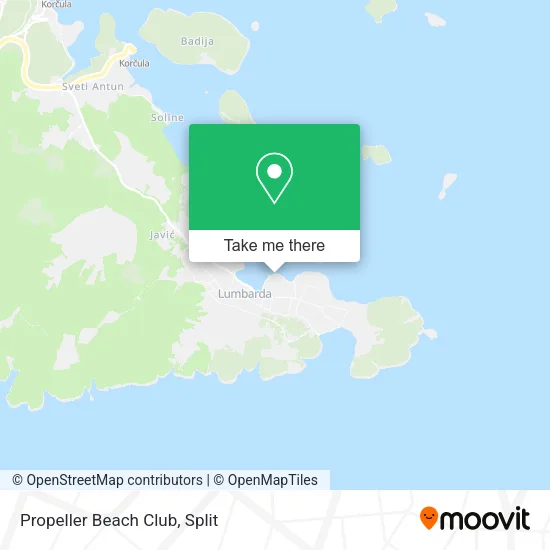 Propeller Beach Club map